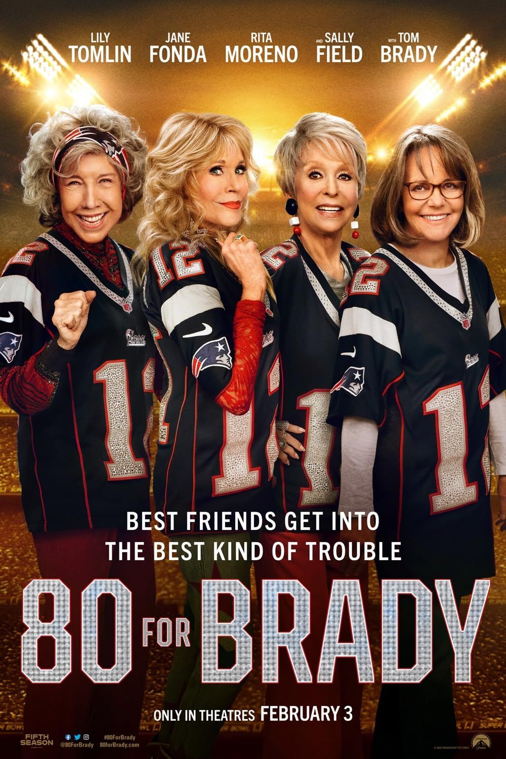 80 for Brady (2023) Hindi Dubbed ORG AMZN Full Movie HDRip