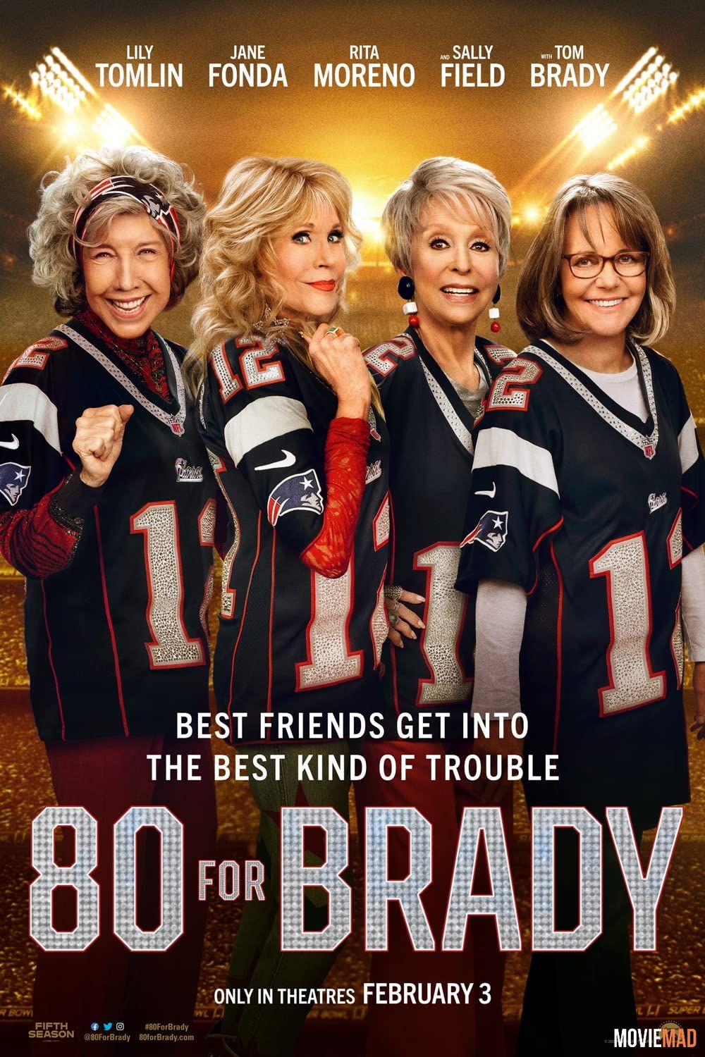 80 for Brady 2023 (Voice Over) Dubbed CAMRip Full Movie 720p 480p