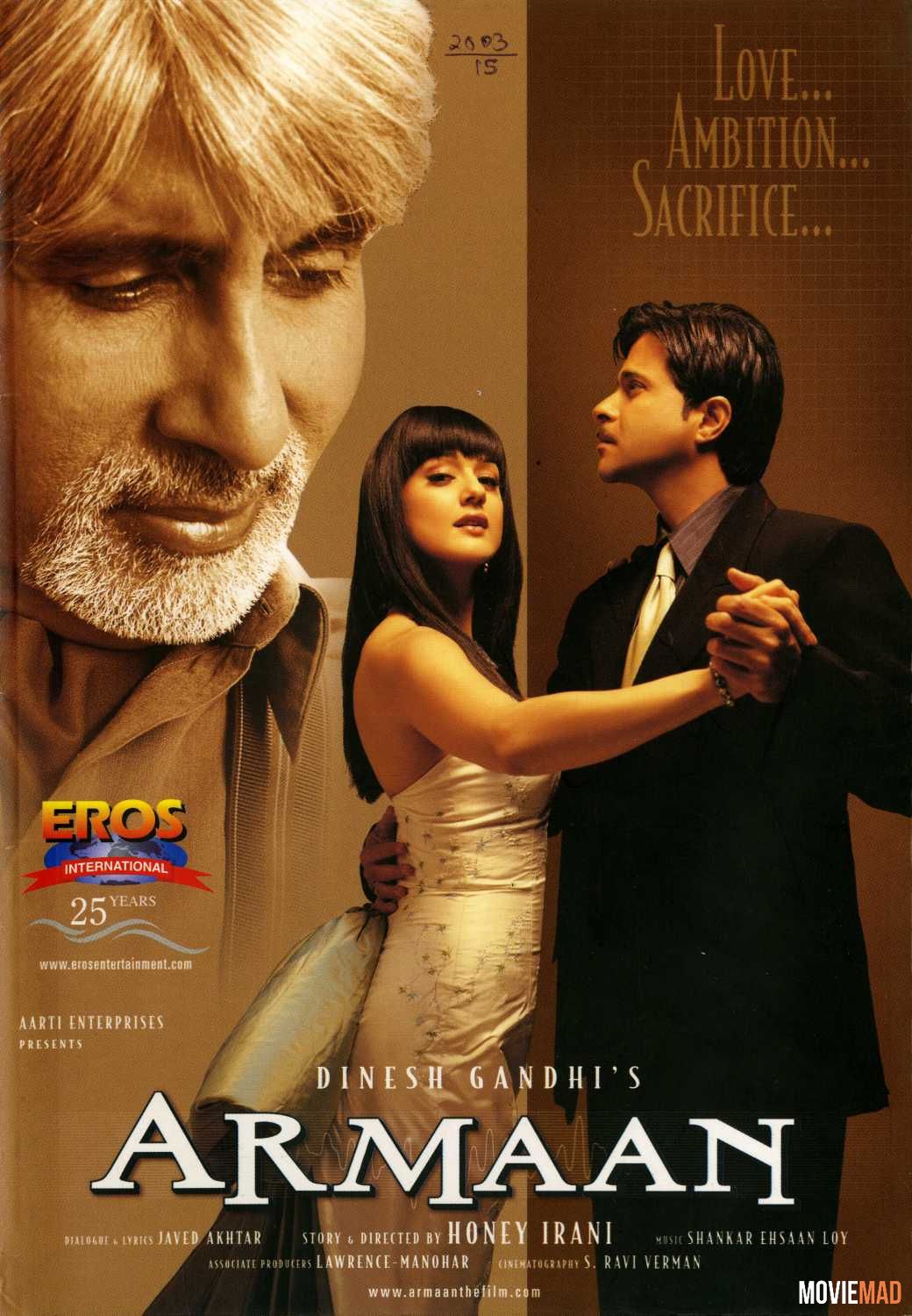 Armaan 2003 Hindi AMZN HDRip Full Movie 720p 480p