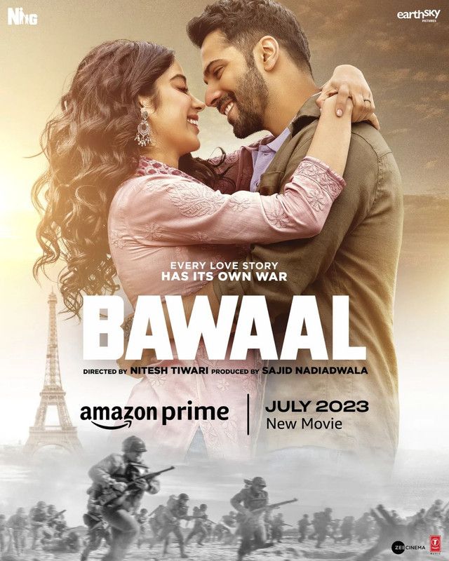 Bawaal (2023) Hindi ORG HDRip AMZN Full Movie 720p 480p