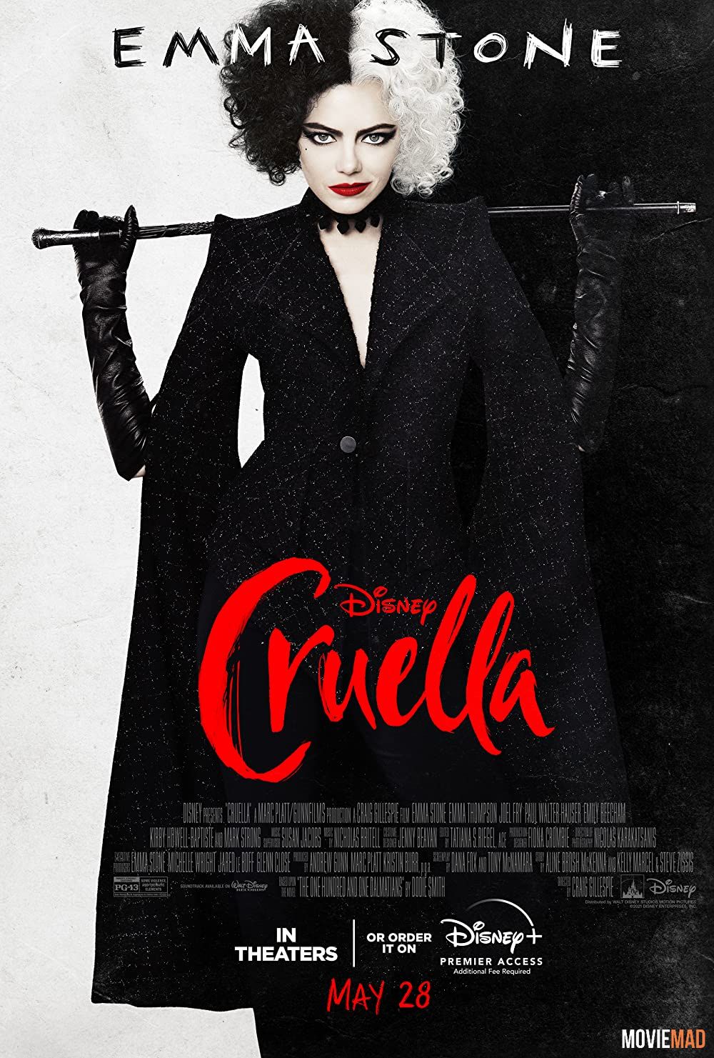 Cruella 2021 Hindi Dubbed ORG BluRay Full Movie 720p 480p