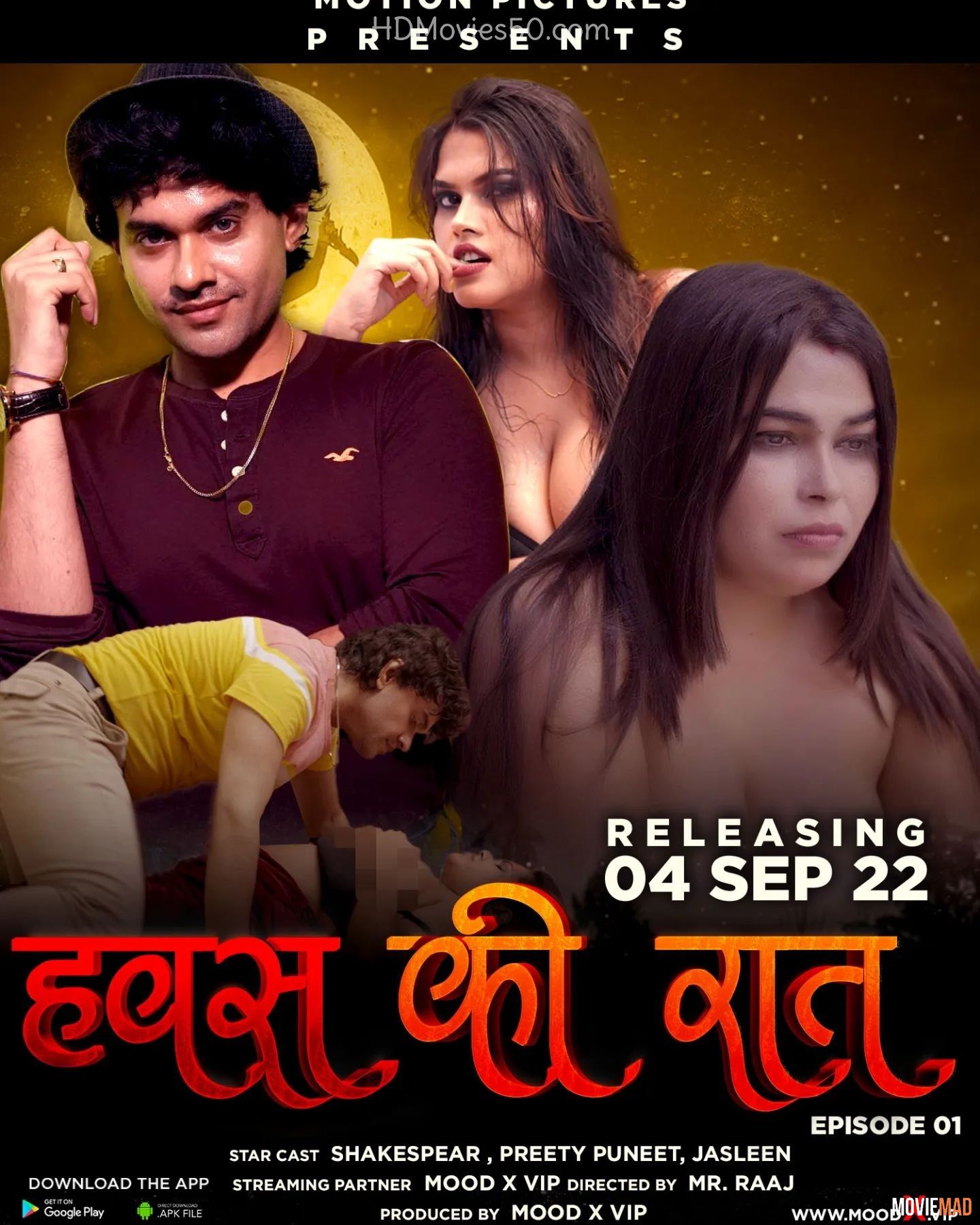 Hawas Ki Raat S01E01 (2022) MoodX Hindi Web Series HDRip 720p 480p