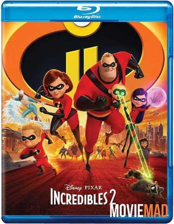 Incredibles 2 2018 BluRay Hindi Dubbed ORG x264 720p 480p