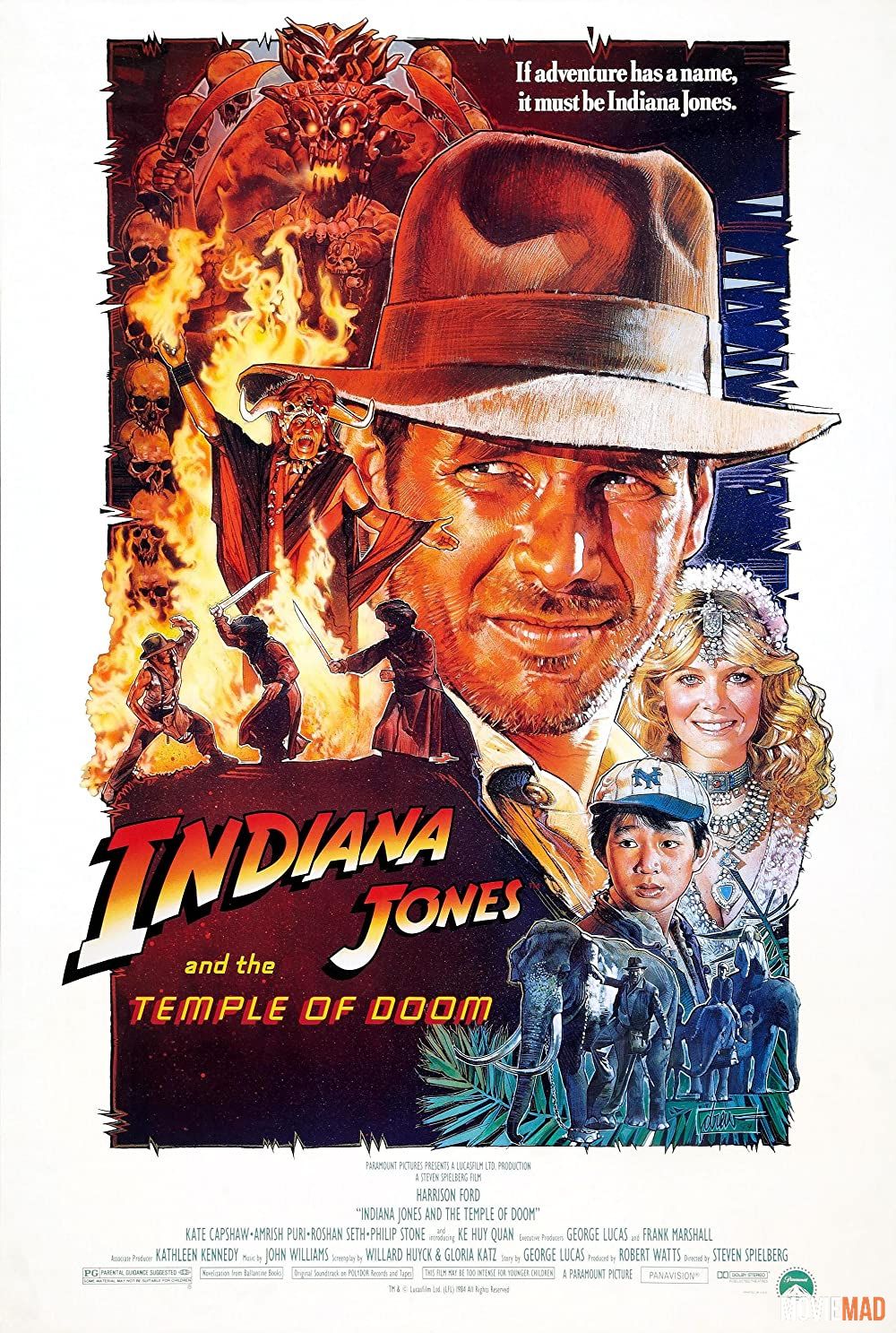 Indiana Jones and the Temple of Doom (1984) Hindi Dubbed BluRay Full Movie 720p 480p