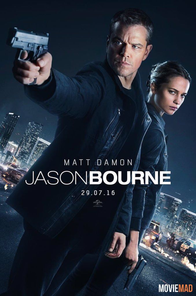 Jason Bourne 2016 BluRay Dual Audio Hindi ORG Full Movie 720p 480p