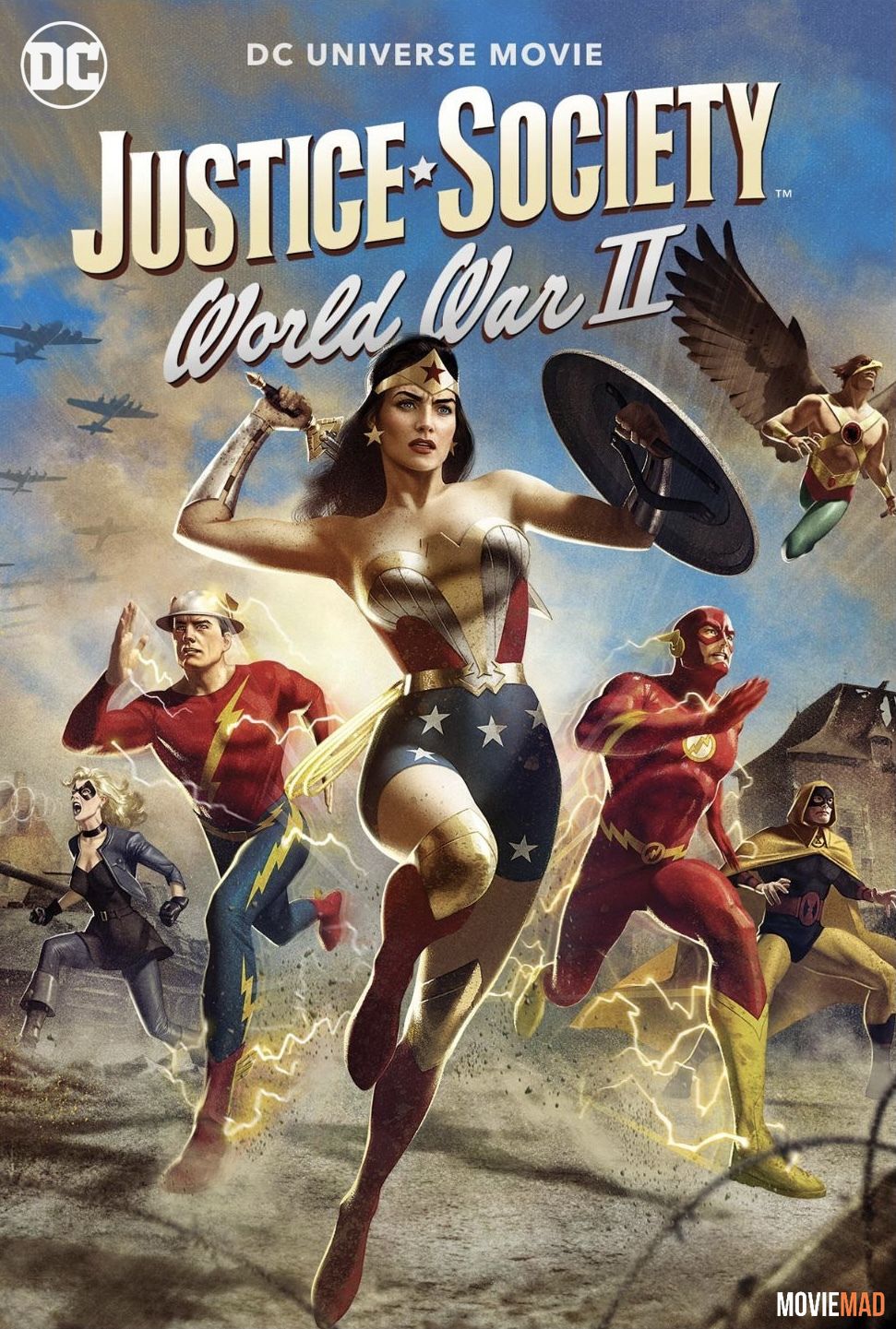 Justice Society World War II 2021 English WEB DL Full Movie 720p 480p