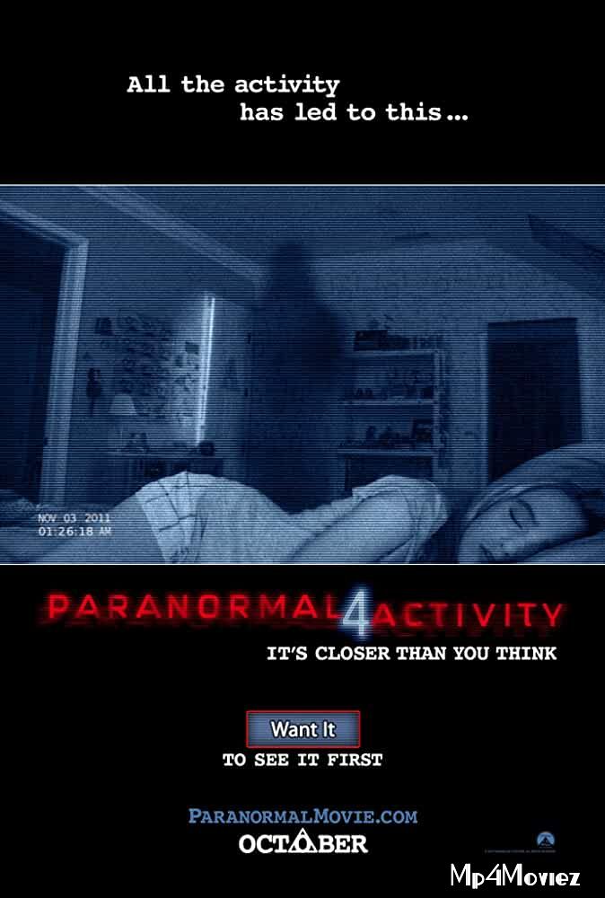 Paranormal Activity 4 2012 Dual Audio Hindi 720p 480p BluRay