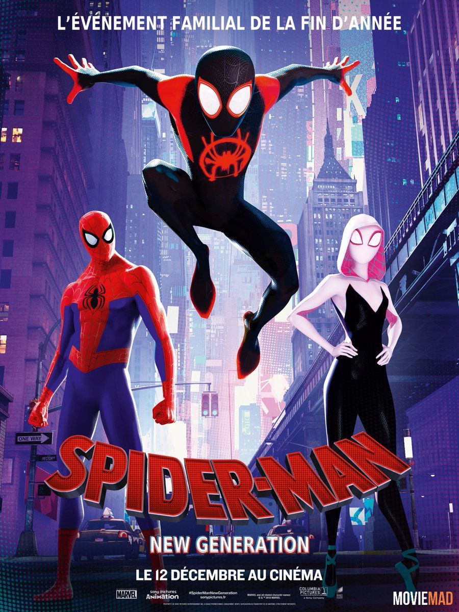 Spider-Man: Into the Spider-Verse 2018 BluRay Hindi Dubbed ORG 720p 480p