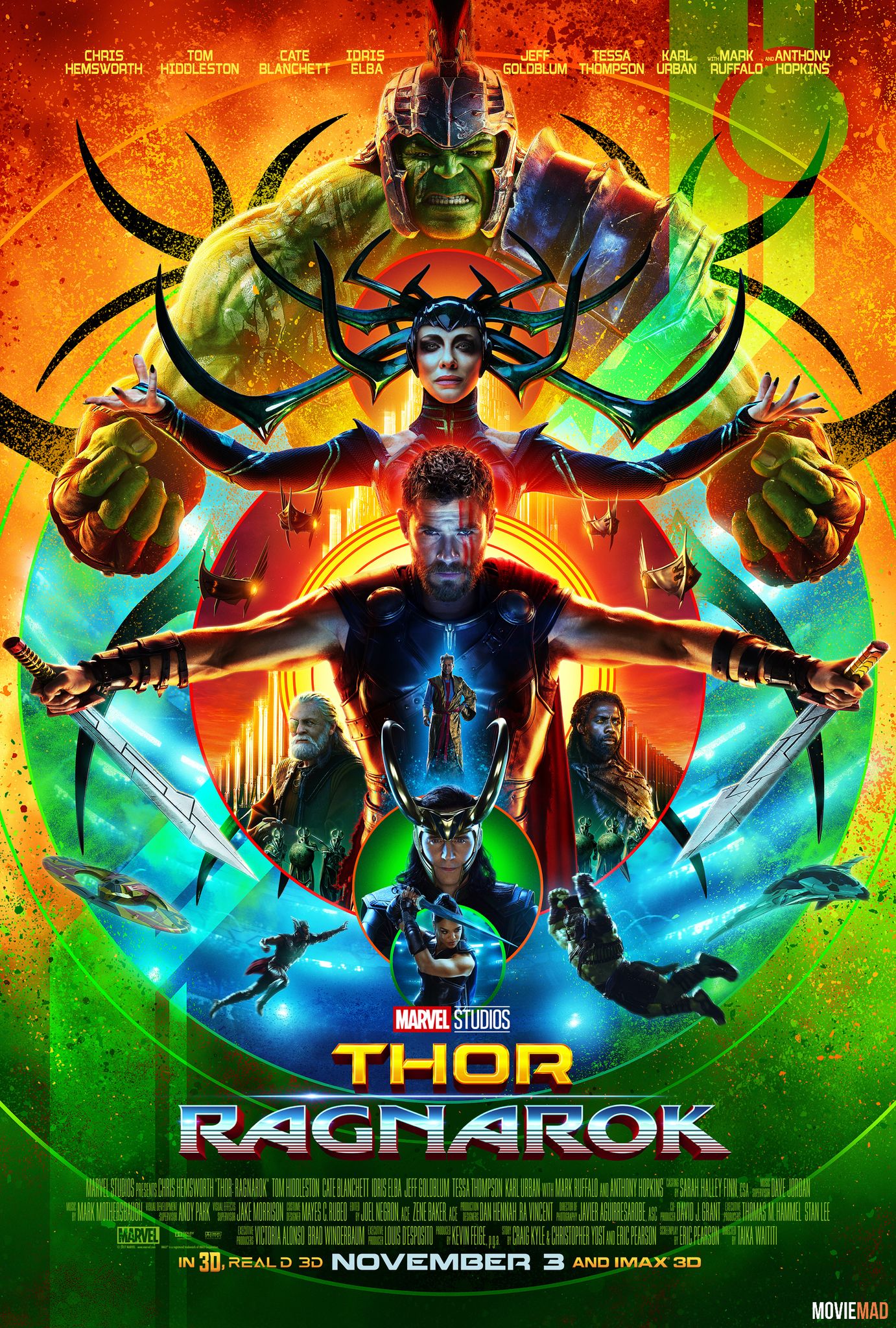 Thor: Ragnarok 2017 BluRay Hindi Dubbed DD5.1 x265 720p 480p