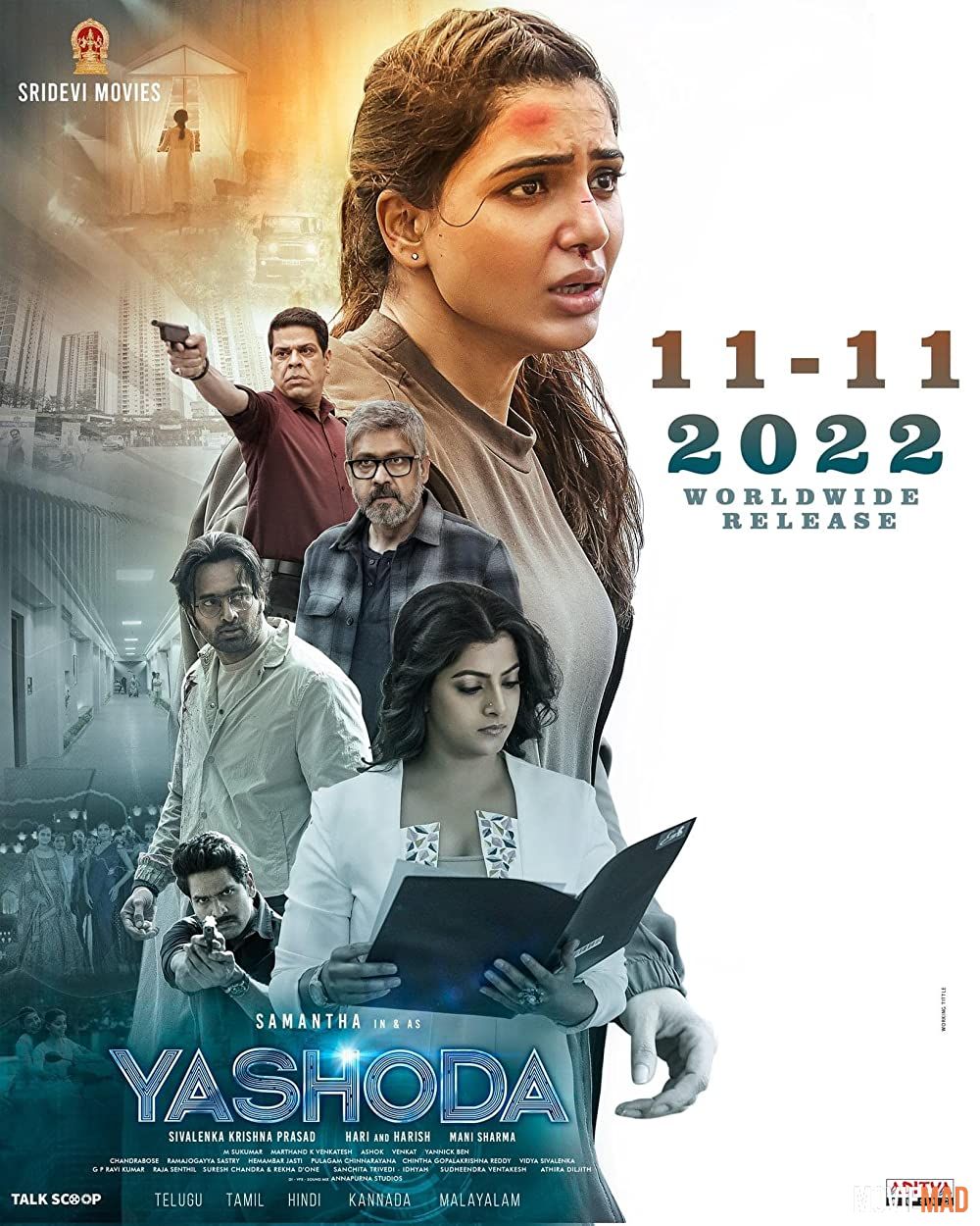 Yashoda (2022) Hindi Dubbed ORG AMZN HDRip Full Movie 1080p 720p 480p